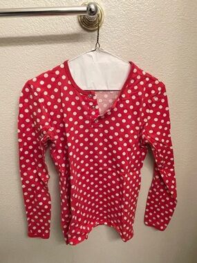 Marimekko Red Polka Dot Long-Sleeve Top